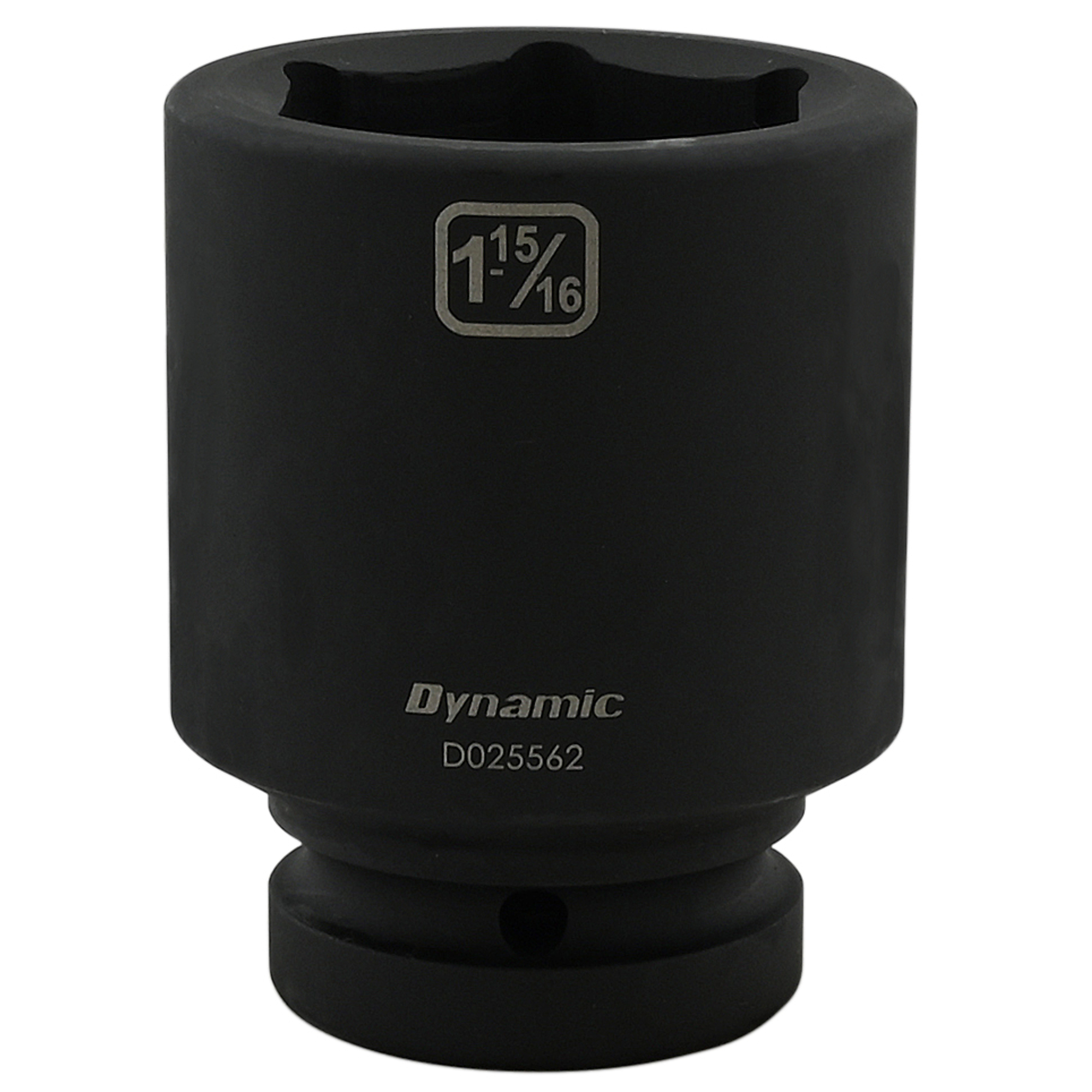 Dynamic Tools 1-15/16'' X 1" Drive, 6 Point Deep Length, Impact Socket